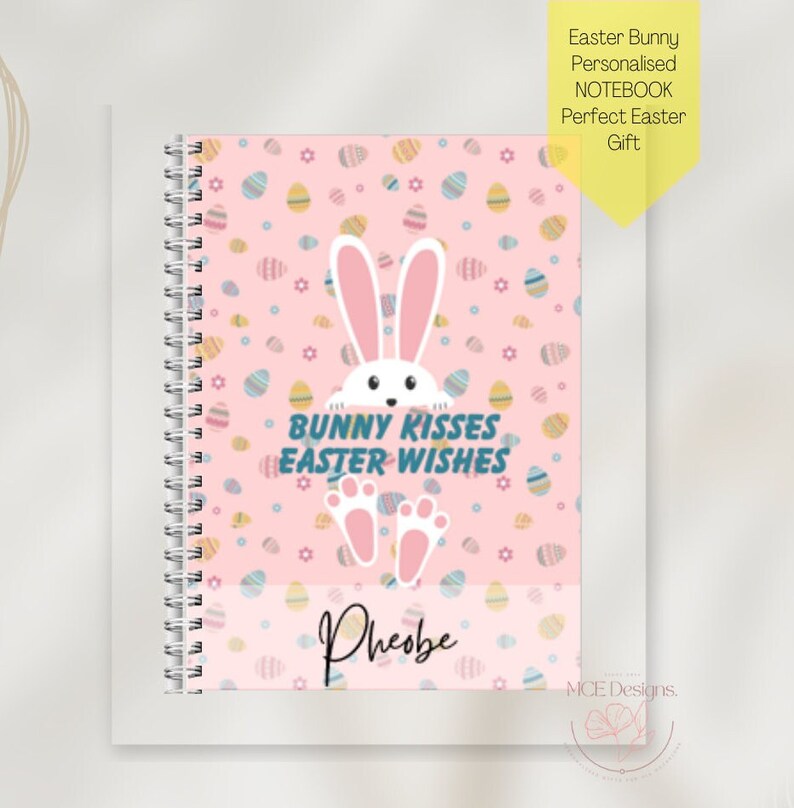 Personalised Easter Bunny Notebooks.