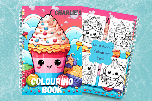 Cute Kawaii Kids Colouring book