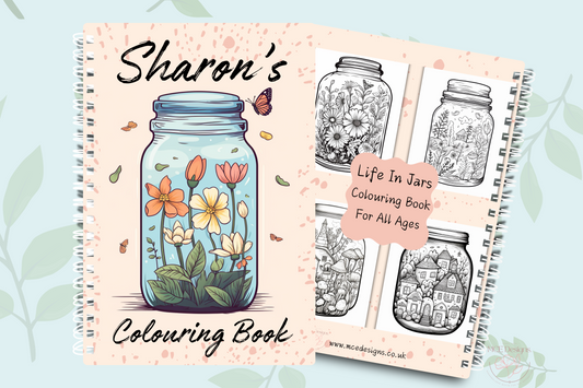 Life in jars personalised Colouring book