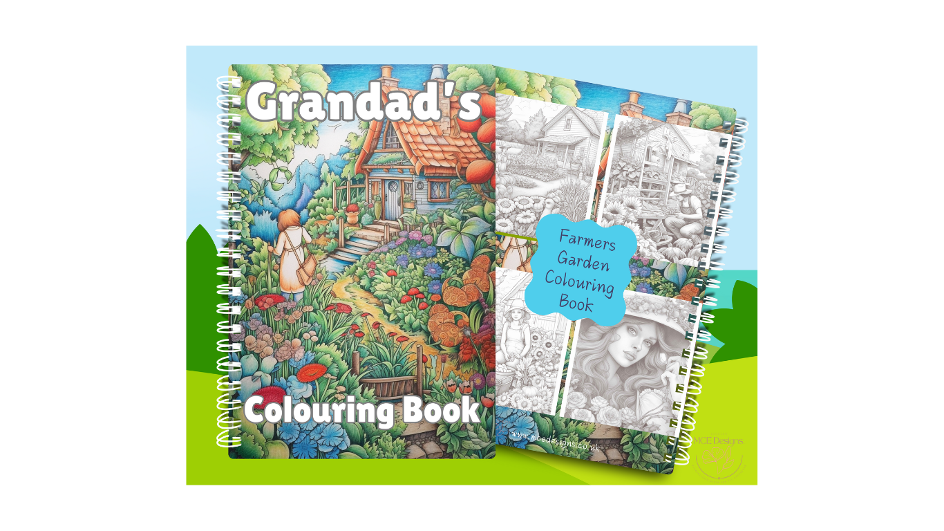 Farmers Garden  personalised Colouring book