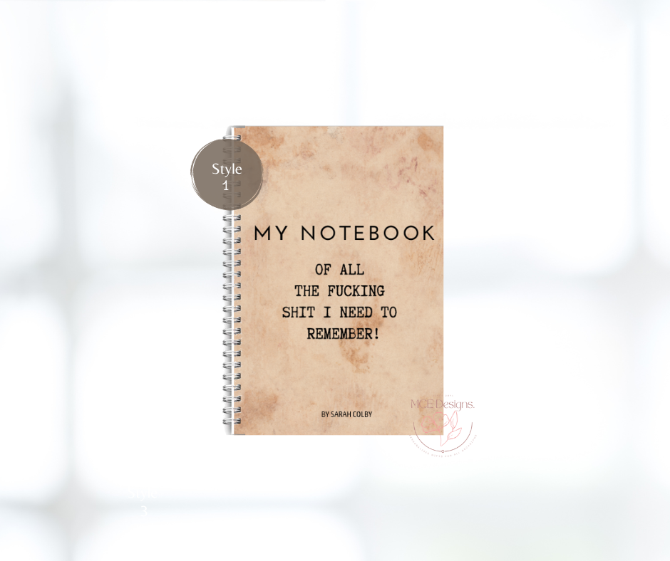 Adult notebooks , rude & Inappropriate! PERSONALISED