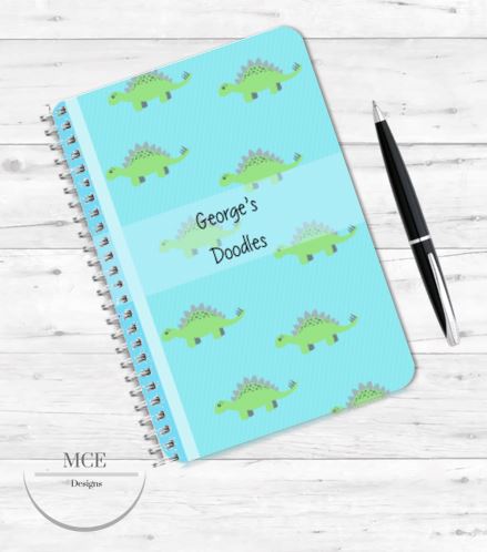 Bluey Dinosaur Personalised Notebook