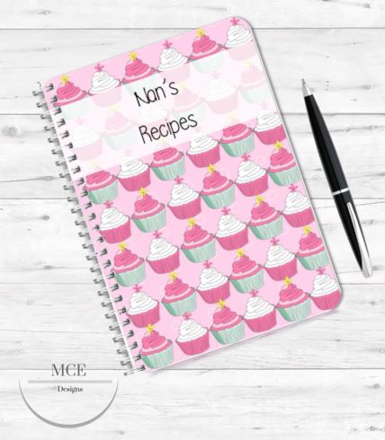 Cuppy Cakes personalised notebook