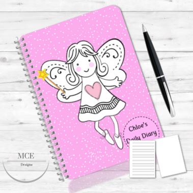 Fi Fi Fairy personalised notebook (pink)