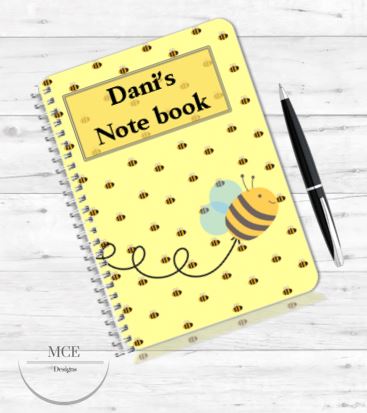 Busy Bee Personalised Notebook