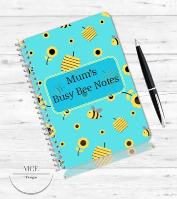 Busy Bee2 Personalised Notebook/ planner