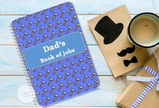 Personalised notebook For Him- Hammers.