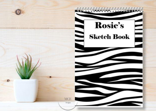 Zebra Zebra Personalised A4 Sketch Pad