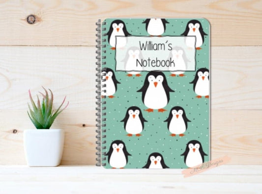 Percy Penquin Personalised Notebook