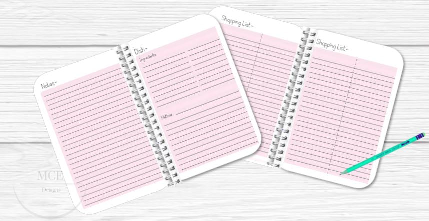 Created With Love-Personalised Recipe book Planner.