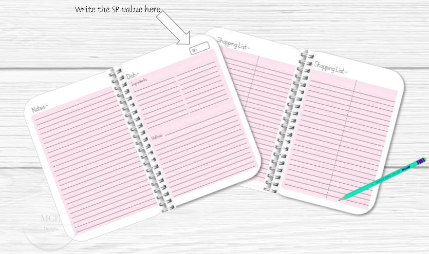 Created With Love-Personalised Recipe book Planner.