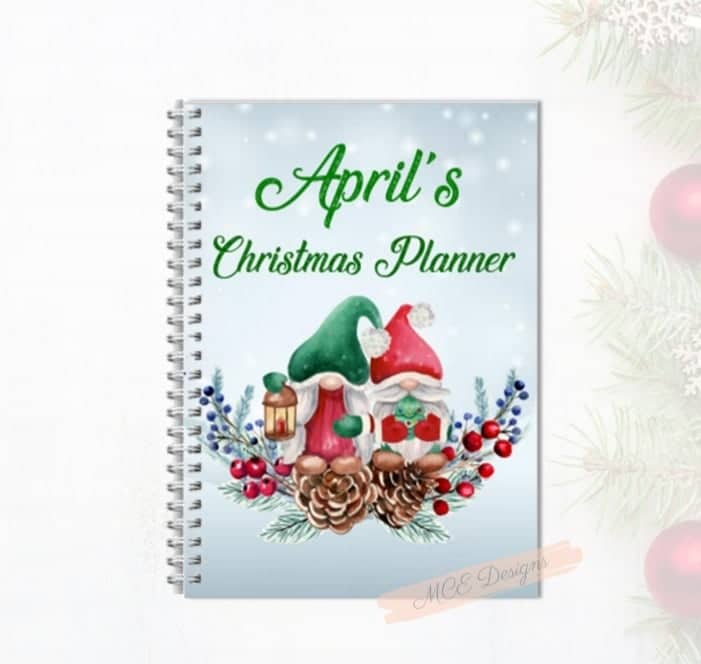 Christmas Gonk (gnome) A5 Christmas Notebook/ Planner Gonk stationery