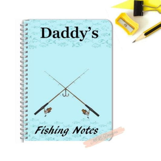 Personalised notebook For Him- Fishing Rod