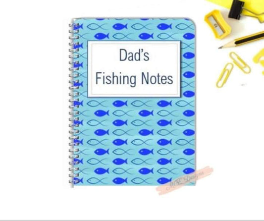 Personalised notebook For Him- Fishing