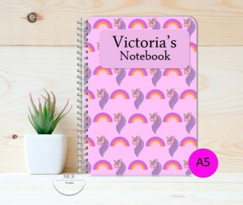 "Unicorn" Personalised A4 Notebook